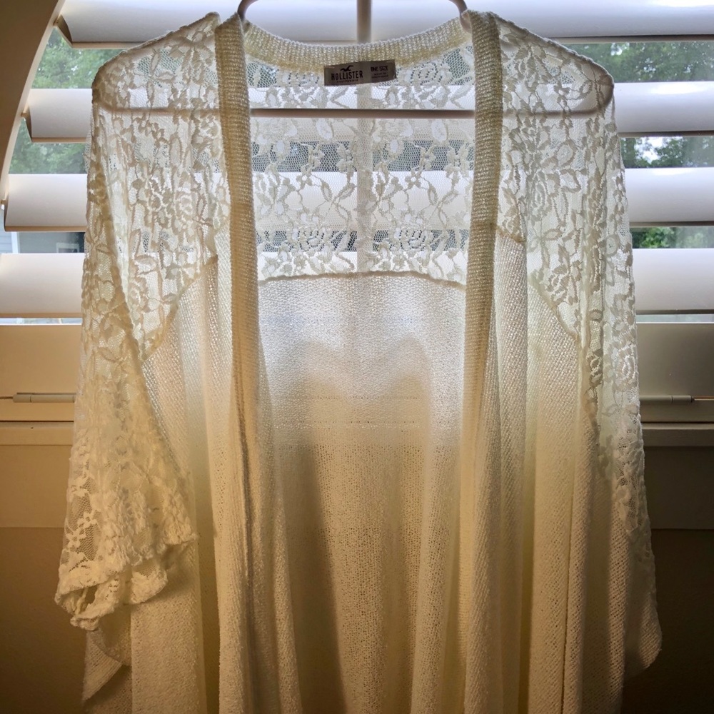 White Lacey kimono